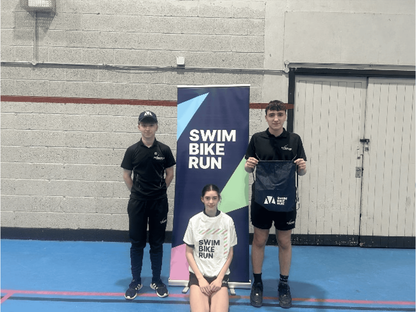 Priestnall School students at Stockport SHAPES Triathlon 2024.