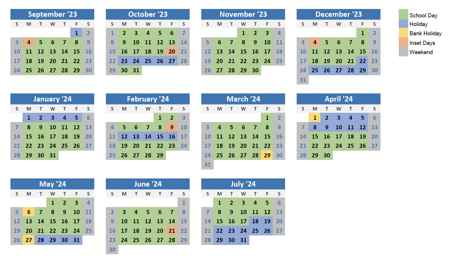Term Dates 2023 - 24 
